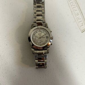 Fossil Silver Chronograph Watch
